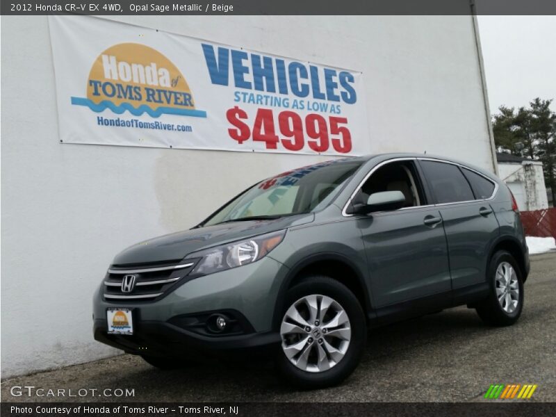 Opal Sage Metallic / Beige 2012 Honda CR-V EX 4WD