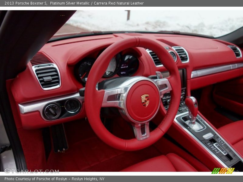 Platinum Silver Metallic / Carrera Red Natural Leather 2013 Porsche Boxster S