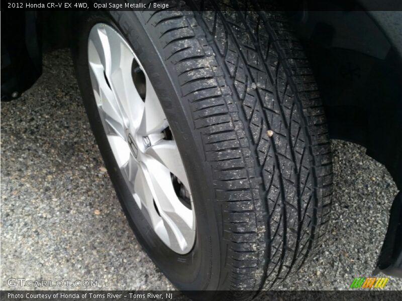 Opal Sage Metallic / Beige 2012 Honda CR-V EX 4WD