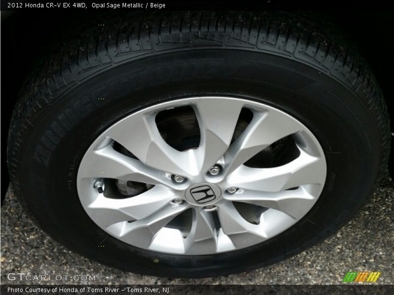Opal Sage Metallic / Beige 2012 Honda CR-V EX 4WD