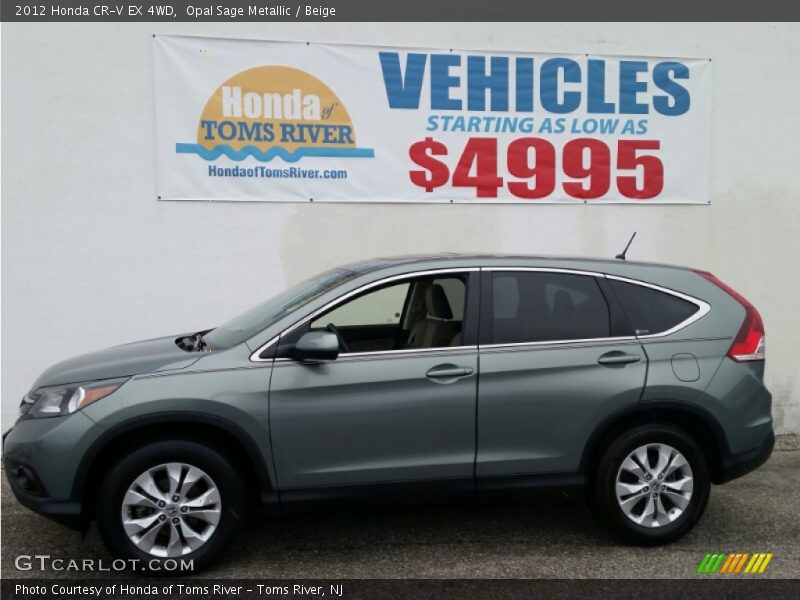 Opal Sage Metallic / Beige 2012 Honda CR-V EX 4WD