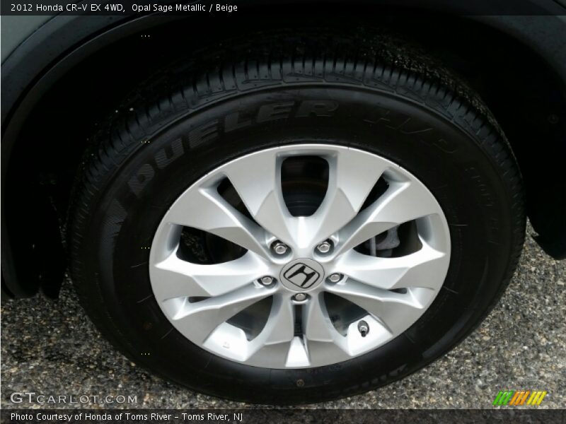 Opal Sage Metallic / Beige 2012 Honda CR-V EX 4WD