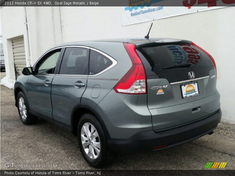 Opal Sage Metallic / Beige 2012 Honda CR-V EX 4WD
