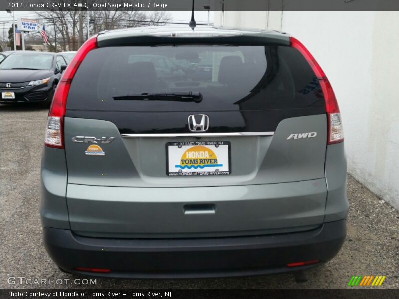 Opal Sage Metallic / Beige 2012 Honda CR-V EX 4WD