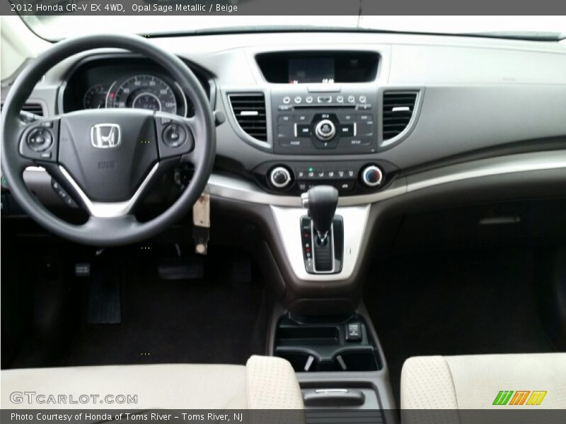 Opal Sage Metallic / Beige 2012 Honda CR-V EX 4WD