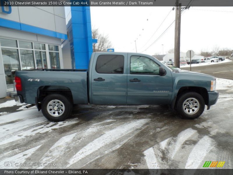 Blue Granite Metallic / Dark Titanium 2010 Chevrolet Silverado 1500 LS Crew Cab 4x4