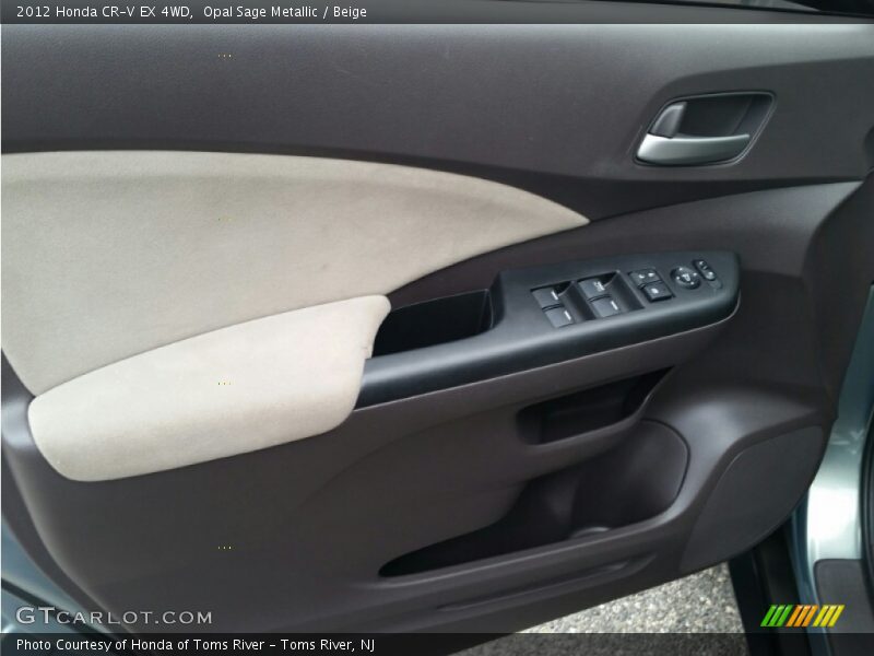 Opal Sage Metallic / Beige 2012 Honda CR-V EX 4WD