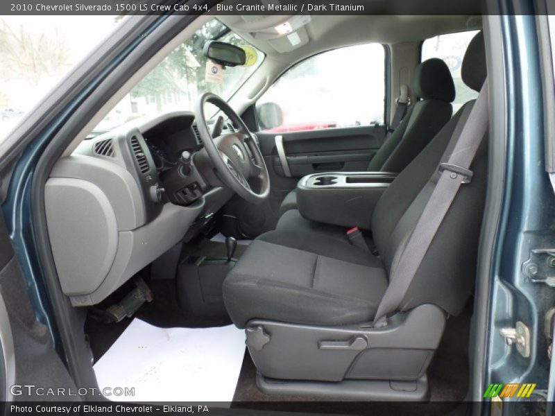 Blue Granite Metallic / Dark Titanium 2010 Chevrolet Silverado 1500 LS Crew Cab 4x4
