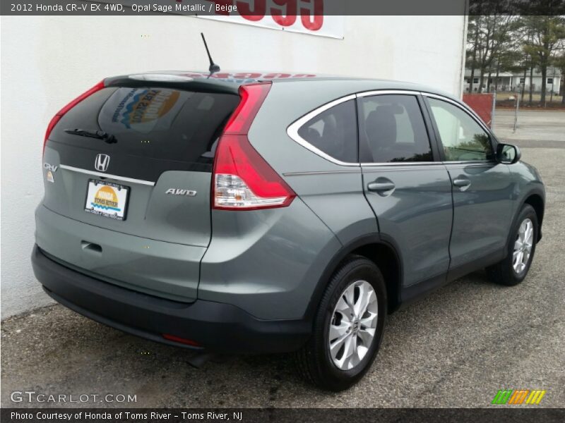 Opal Sage Metallic / Beige 2012 Honda CR-V EX 4WD