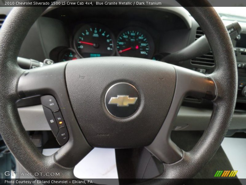 Blue Granite Metallic / Dark Titanium 2010 Chevrolet Silverado 1500 LS Crew Cab 4x4