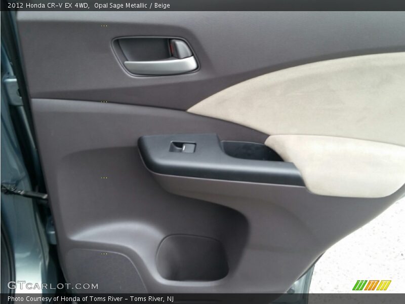 Opal Sage Metallic / Beige 2012 Honda CR-V EX 4WD