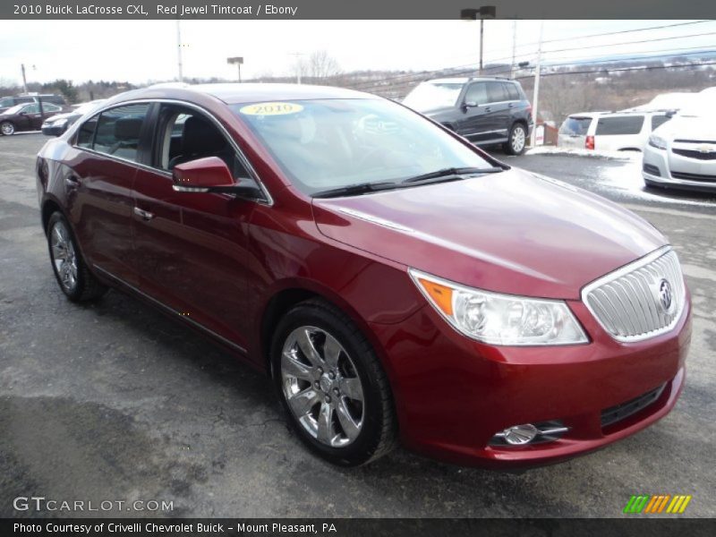 Red Jewel Tintcoat / Ebony 2010 Buick LaCrosse CXL