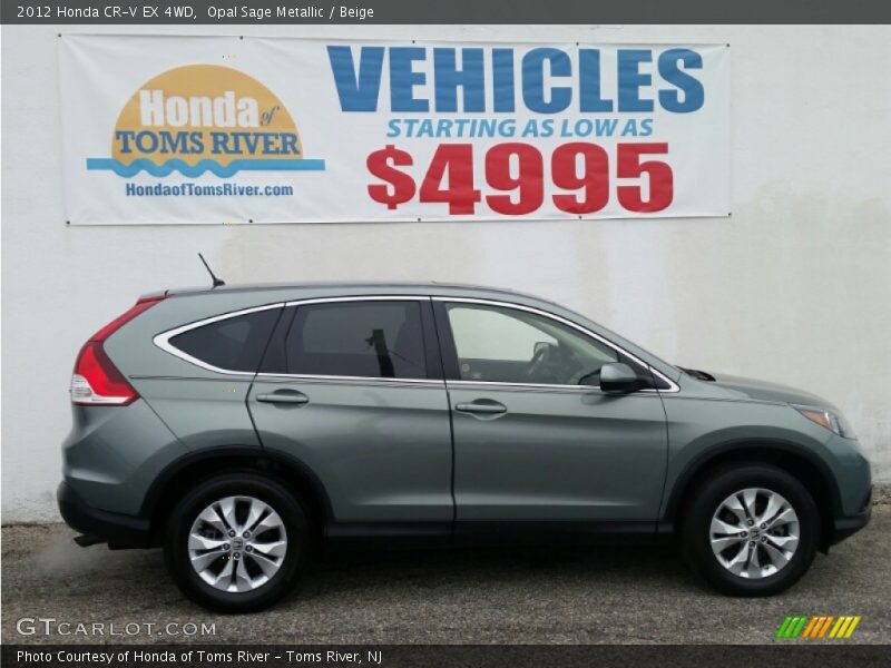 Opal Sage Metallic / Beige 2012 Honda CR-V EX 4WD