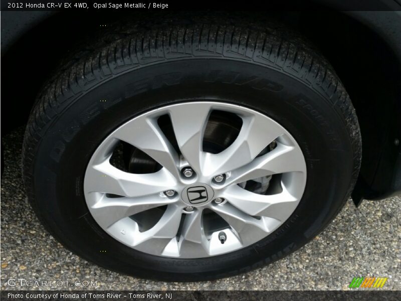 Opal Sage Metallic / Beige 2012 Honda CR-V EX 4WD
