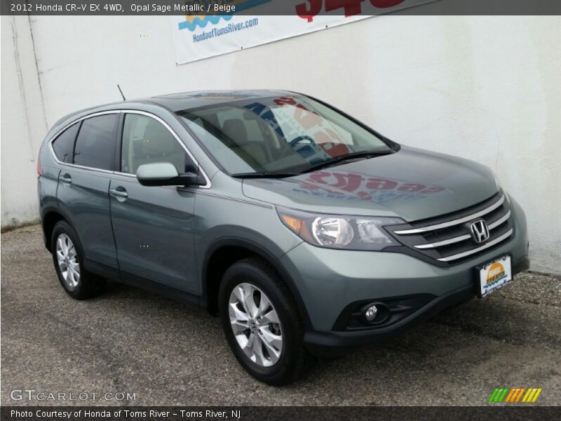 Opal Sage Metallic / Beige 2012 Honda CR-V EX 4WD