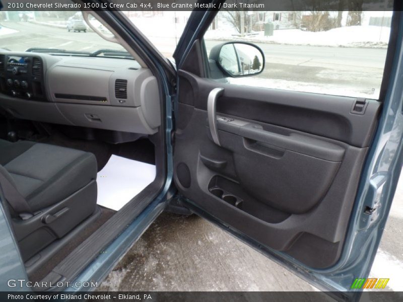 Blue Granite Metallic / Dark Titanium 2010 Chevrolet Silverado 1500 LS Crew Cab 4x4