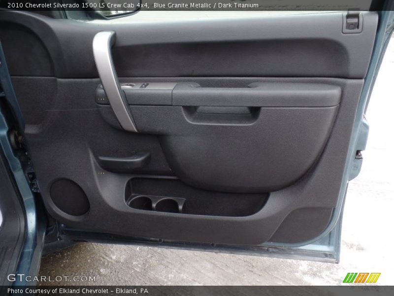 Blue Granite Metallic / Dark Titanium 2010 Chevrolet Silverado 1500 LS Crew Cab 4x4