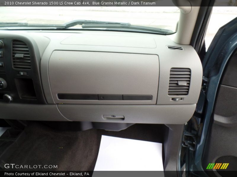 Blue Granite Metallic / Dark Titanium 2010 Chevrolet Silverado 1500 LS Crew Cab 4x4