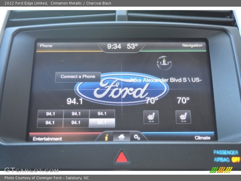 Cinnamon Metallic / Charcoal Black 2012 Ford Edge Limited