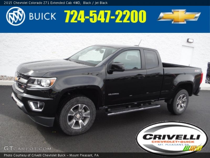 Black / Jet Black 2015 Chevrolet Colorado Z71 Extended Cab 4WD