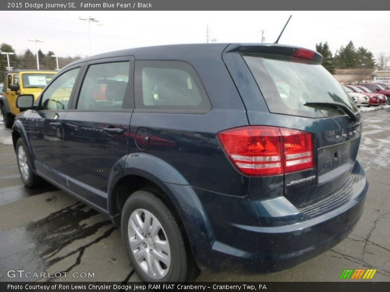 Fathom Blue Pearl / Black 2015 Dodge Journey SE