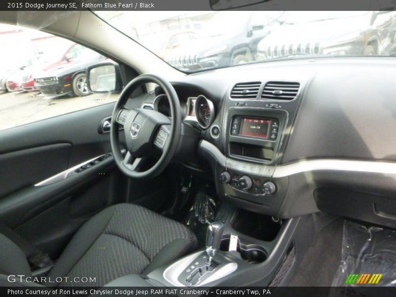 Fathom Blue Pearl / Black 2015 Dodge Journey SE