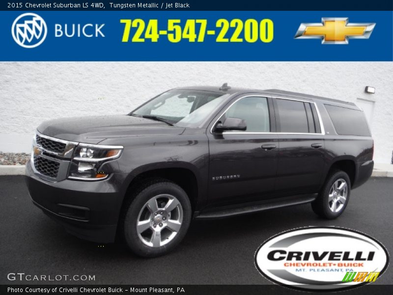 Tungsten Metallic / Jet Black 2015 Chevrolet Suburban LS 4WD