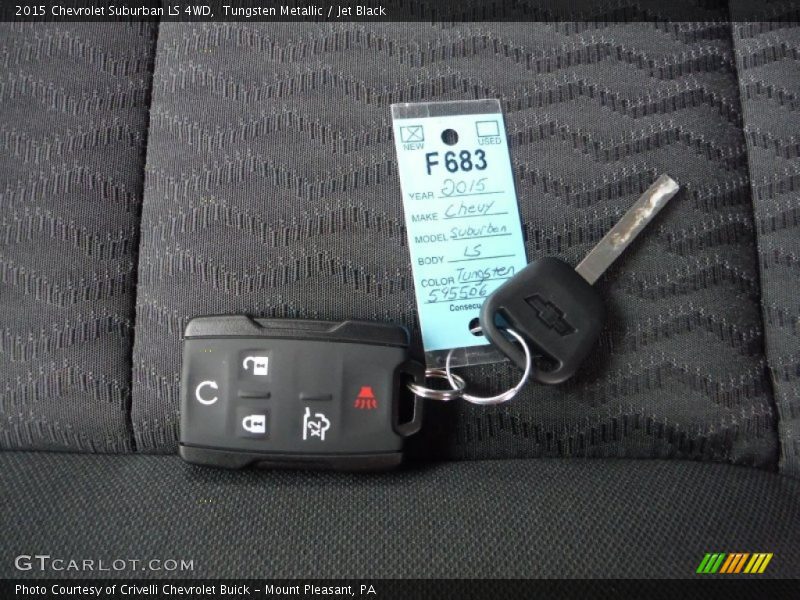 Tungsten Metallic / Jet Black 2015 Chevrolet Suburban LS 4WD