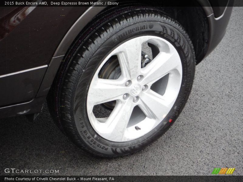 Deep Espresso Brown Metallic / Ebony 2015 Buick Encore AWD