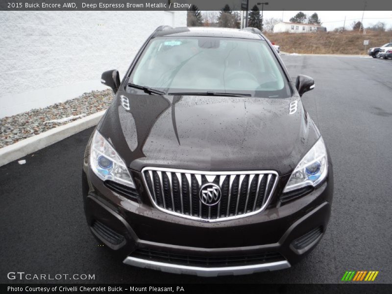 Deep Espresso Brown Metallic / Ebony 2015 Buick Encore AWD