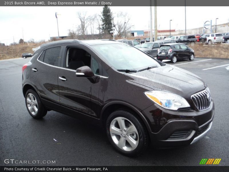 Deep Espresso Brown Metallic / Ebony 2015 Buick Encore AWD