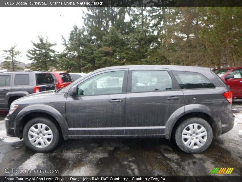 Granite Crystal Metallic / Black 2015 Dodge Journey SE
