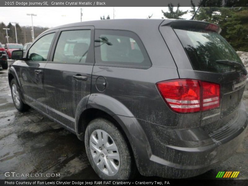 Granite Crystal Metallic / Black 2015 Dodge Journey SE