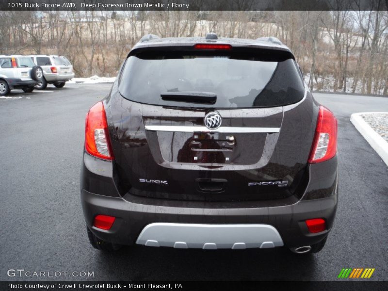 Deep Espresso Brown Metallic / Ebony 2015 Buick Encore AWD