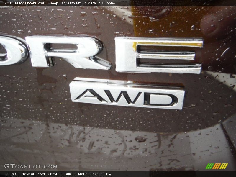 Deep Espresso Brown Metallic / Ebony 2015 Buick Encore AWD