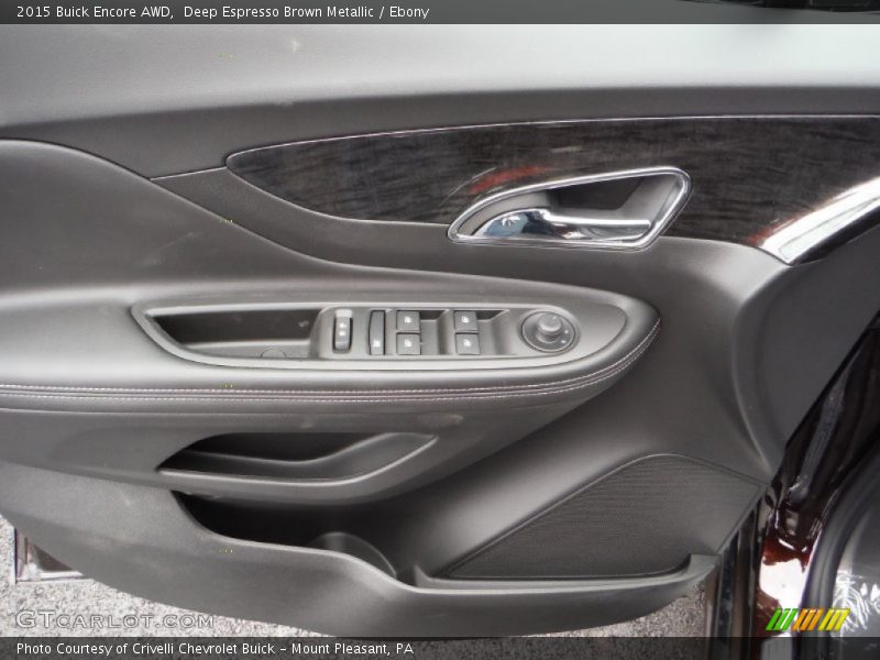 Deep Espresso Brown Metallic / Ebony 2015 Buick Encore AWD