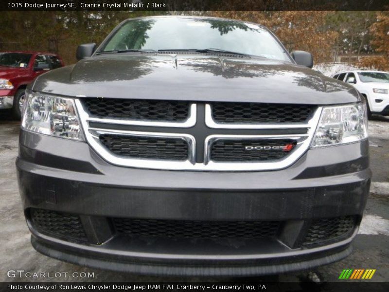 Granite Crystal Metallic / Black 2015 Dodge Journey SE