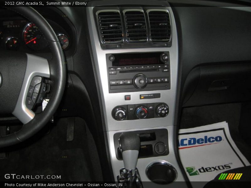 Summit White / Ebony 2012 GMC Acadia SL