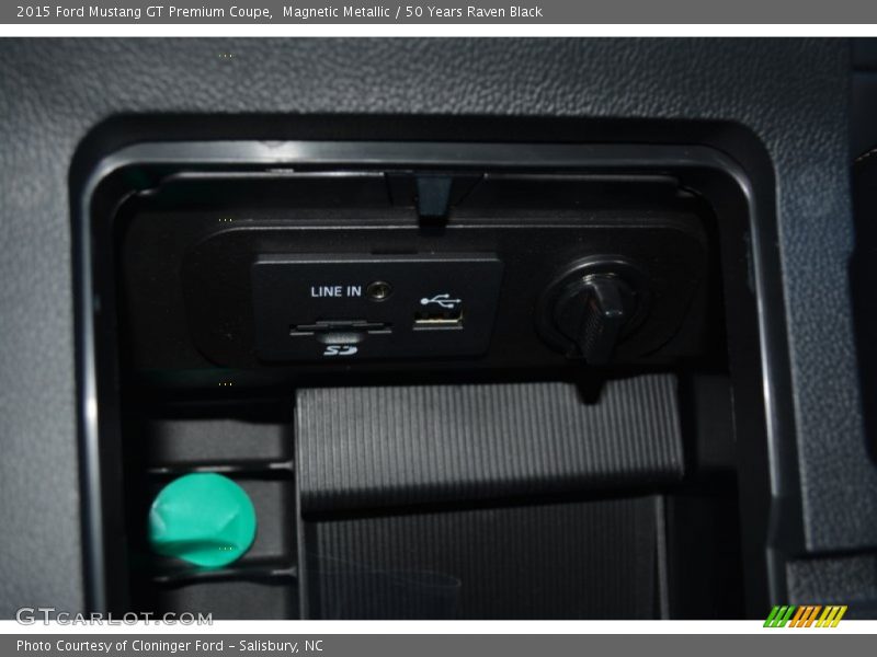 Magnetic Metallic / 50 Years Raven Black 2015 Ford Mustang GT Premium Coupe