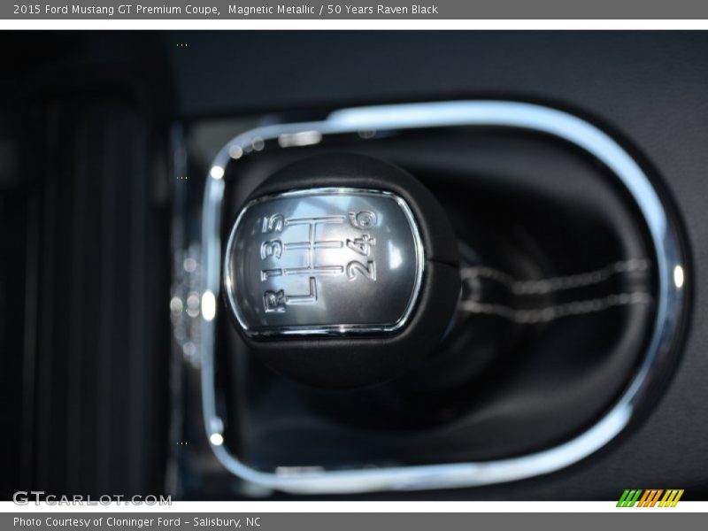 Magnetic Metallic / 50 Years Raven Black 2015 Ford Mustang GT Premium Coupe