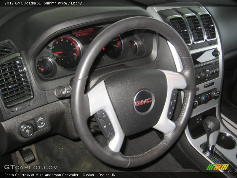 Summit White / Ebony 2012 GMC Acadia SL