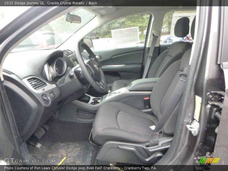 Granite Crystal Metallic / Black 2015 Dodge Journey SE