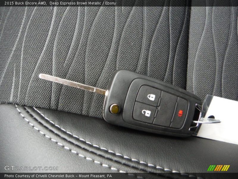 Deep Espresso Brown Metallic / Ebony 2015 Buick Encore AWD