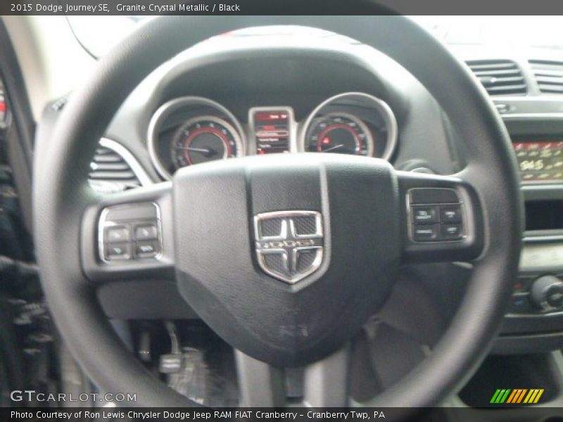 Granite Crystal Metallic / Black 2015 Dodge Journey SE