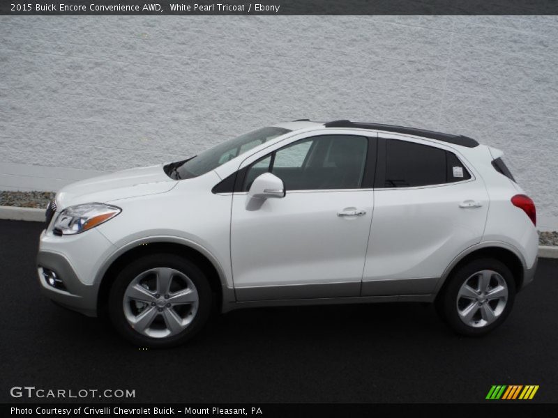 White Pearl Tricoat / Ebony 2015 Buick Encore Convenience AWD