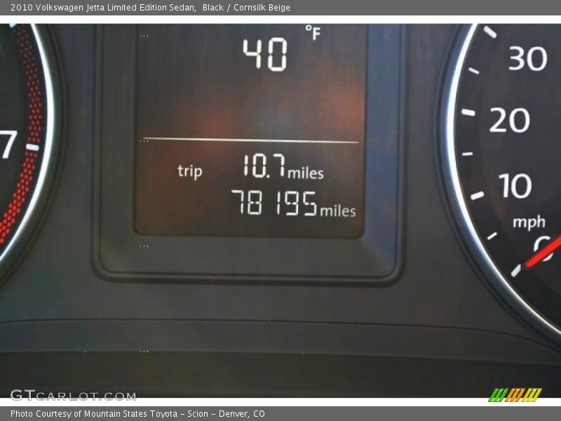 Black / Cornsilk Beige 2010 Volkswagen Jetta Limited Edition Sedan