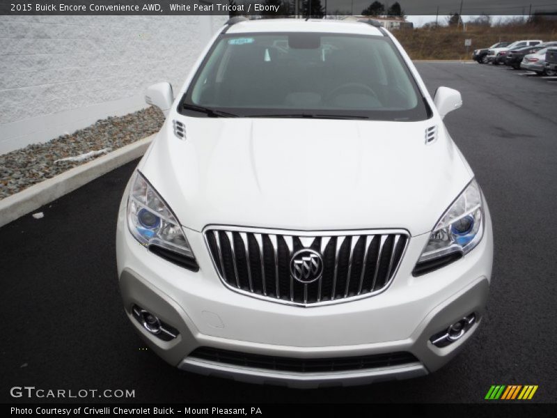 White Pearl Tricoat / Ebony 2015 Buick Encore Convenience AWD