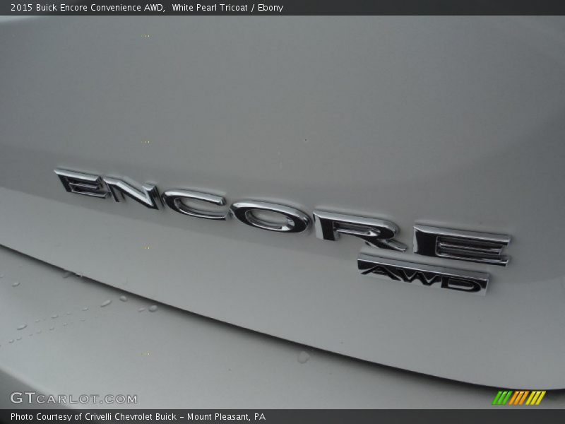 White Pearl Tricoat / Ebony 2015 Buick Encore Convenience AWD