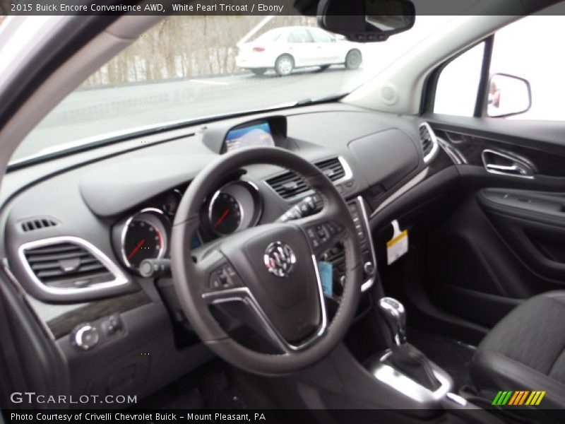 White Pearl Tricoat / Ebony 2015 Buick Encore Convenience AWD