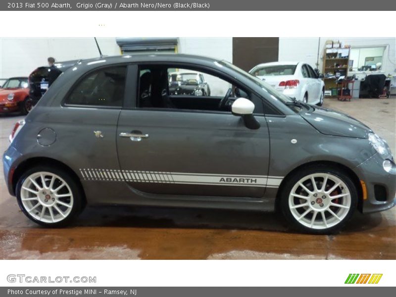 Grigio (Gray) / Abarth Nero/Nero (Black/Black) 2013 Fiat 500 Abarth